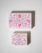 Marble Inlay Jewelry Box - Marble Lotus - Inlay Jewelry box