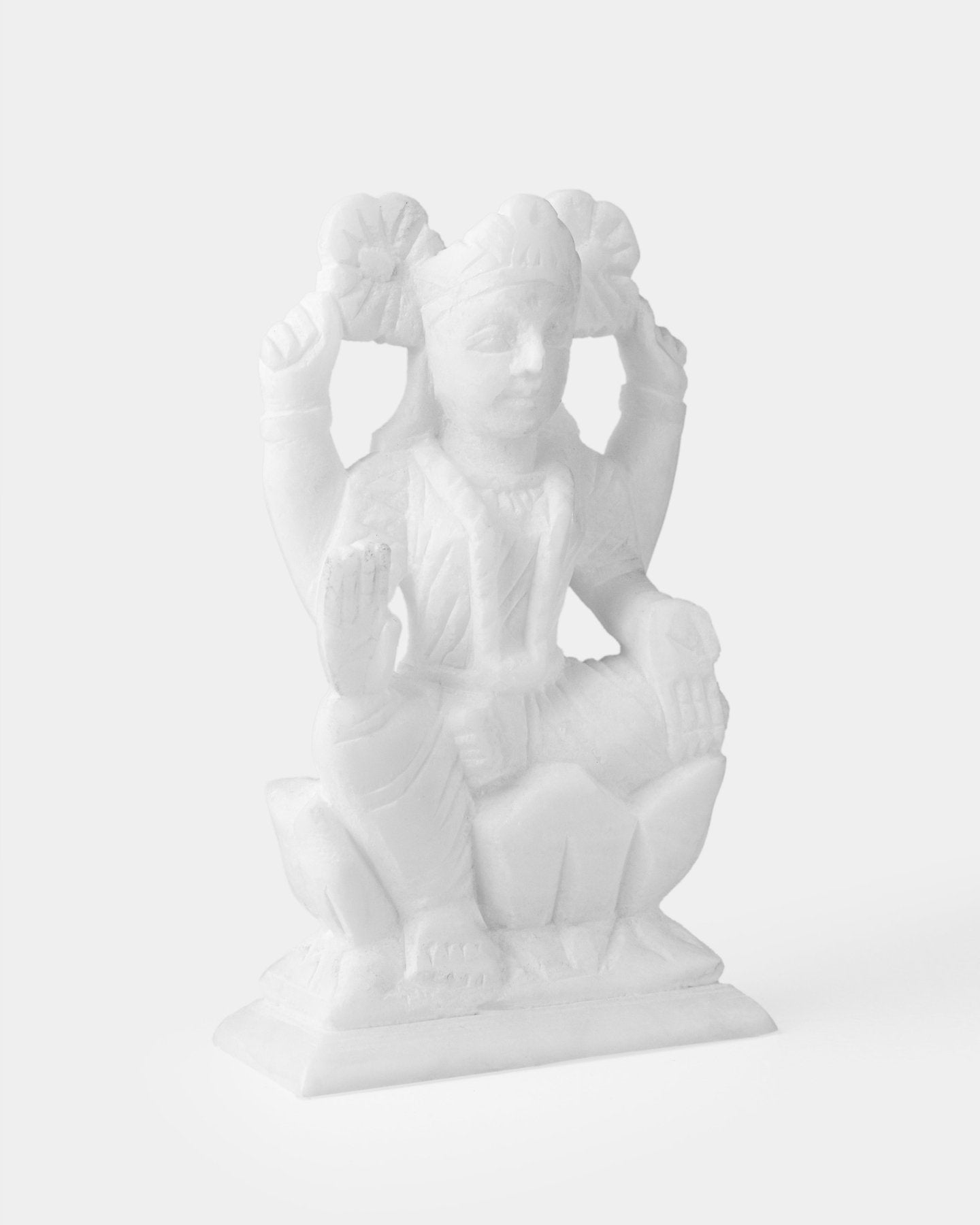 Marble Laxmi Statue - Marble Lotus - Bring Marble Laxmi Statue to Your Home .