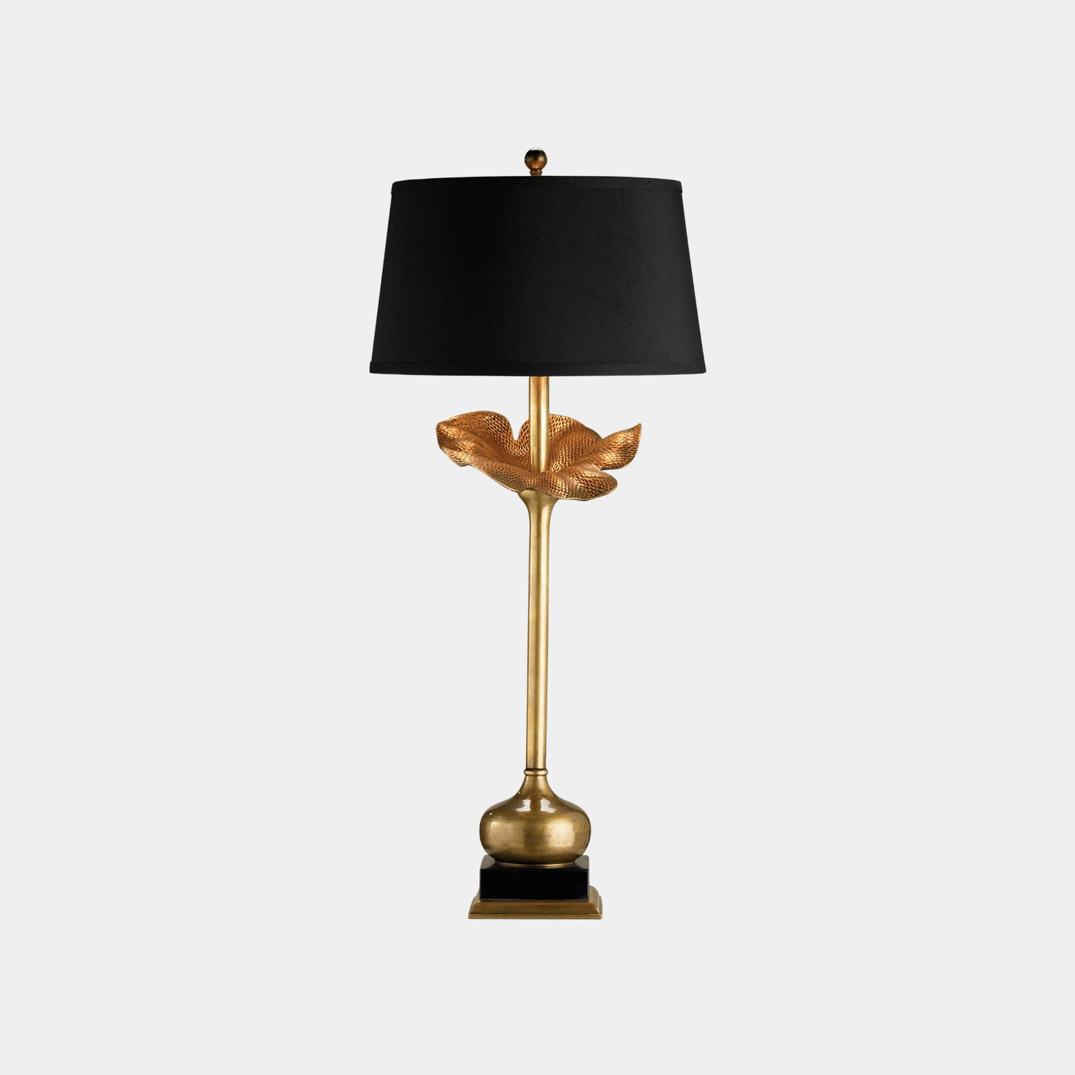 Metamorphosis Brass Table Lamp - Marble Lotus - Morphosis Brass Table Lamp