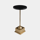 Mildura Black Marble and Brass Table - Marble Lotus - Mildura Black Marble & Brass Table