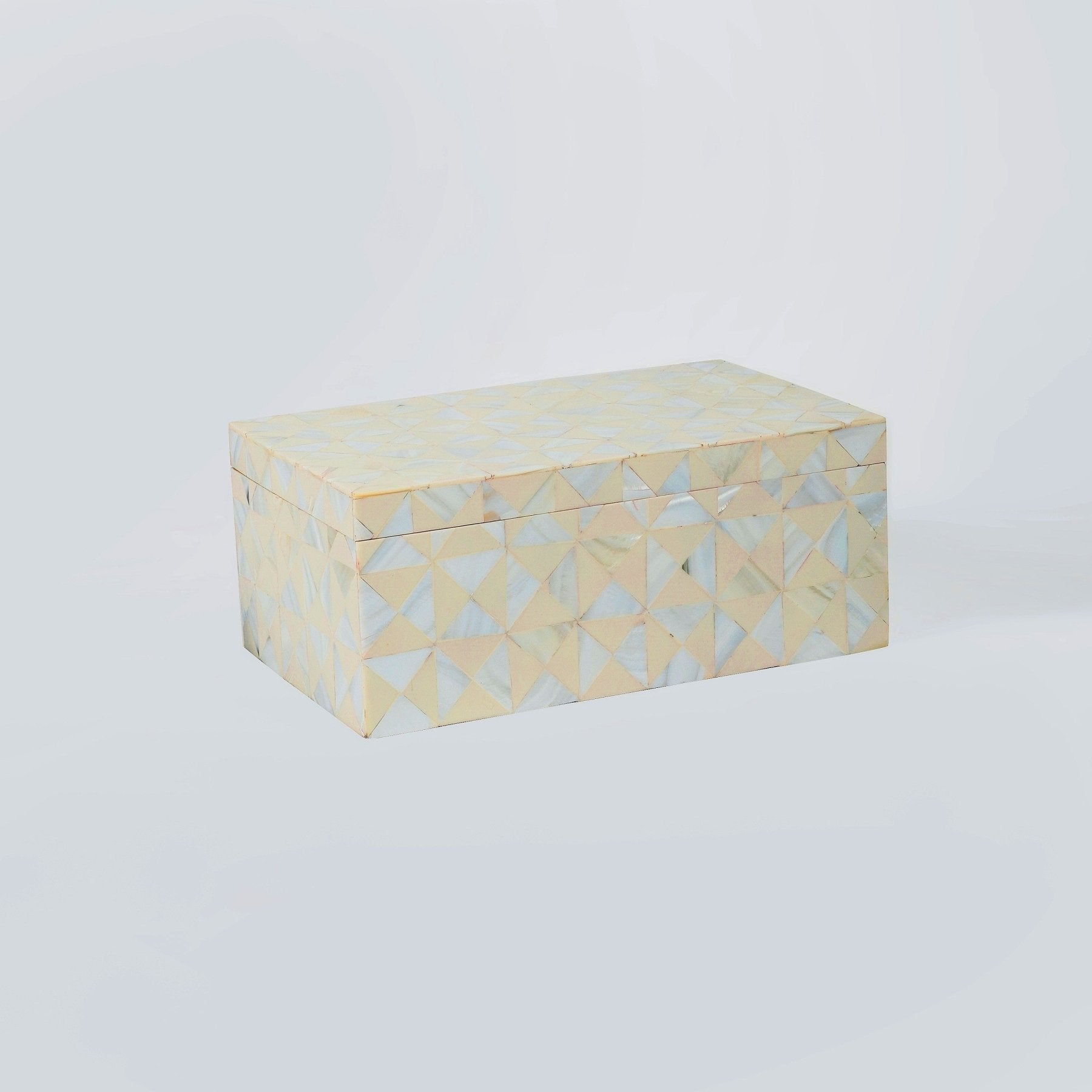 Mother Of Pearl Inlay Box (Set of 2) - Marble Lotus - Buy Morni Chinoiserie Wallpaper Blue | Marble Lotus