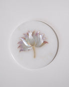 Mother of Pearl Inlay Marble Coasters - Set of 4 with Case - Marble Lotus - Shop Mother of Pearl Inlay Marble Coasters with Case