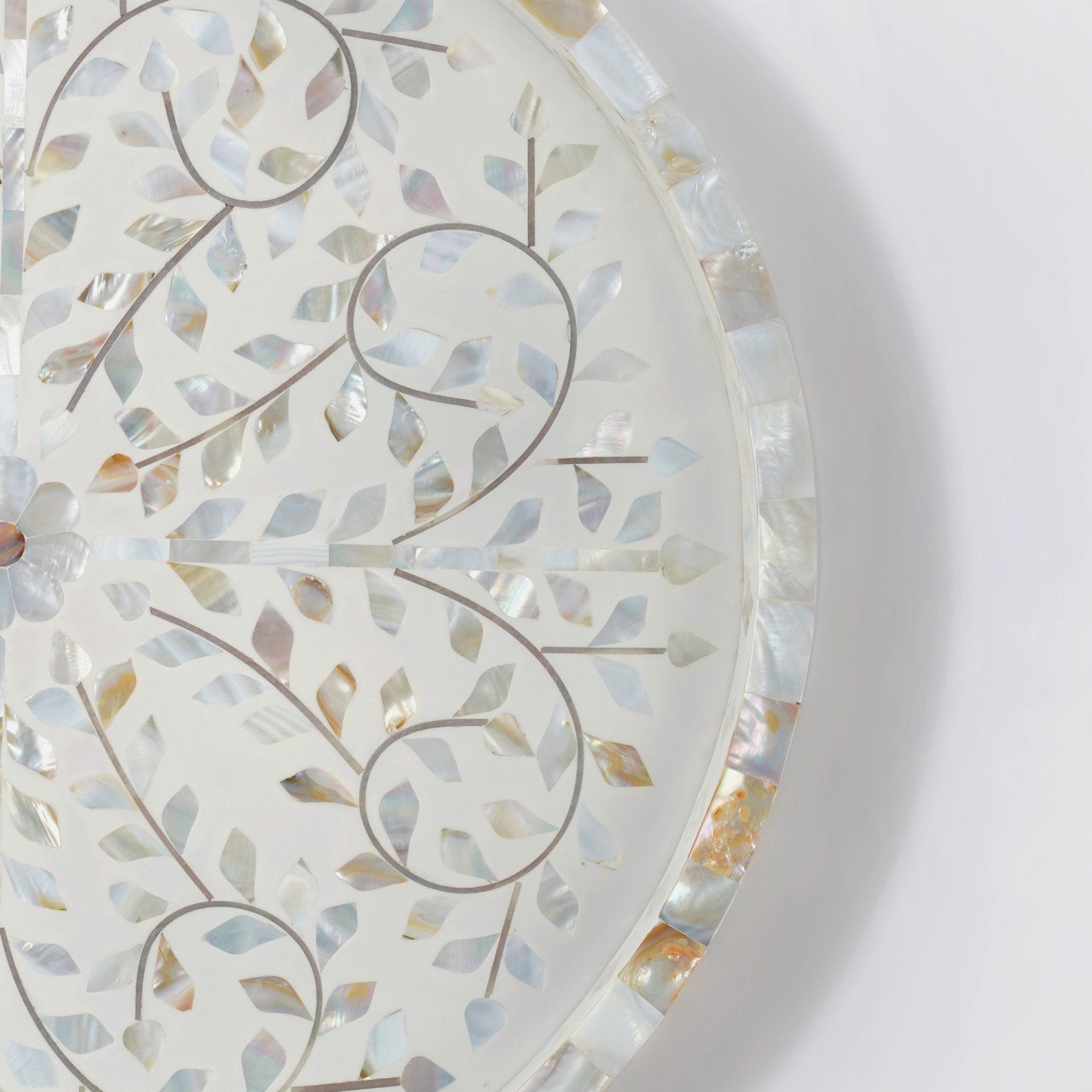 Mother Of Pearl Inlay Tray - Marble Lotus - Purchase Mother of Pearl Inlay Tray | Marble Lotus