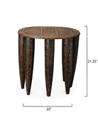 Naga Brown Side Table - Marble Lotus - Naga Brown Side Table