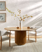 Nems Light Mango Wood Dining Table - Marble Lotus - Nems Light Mango Wood Dining Table | Marble Lotus