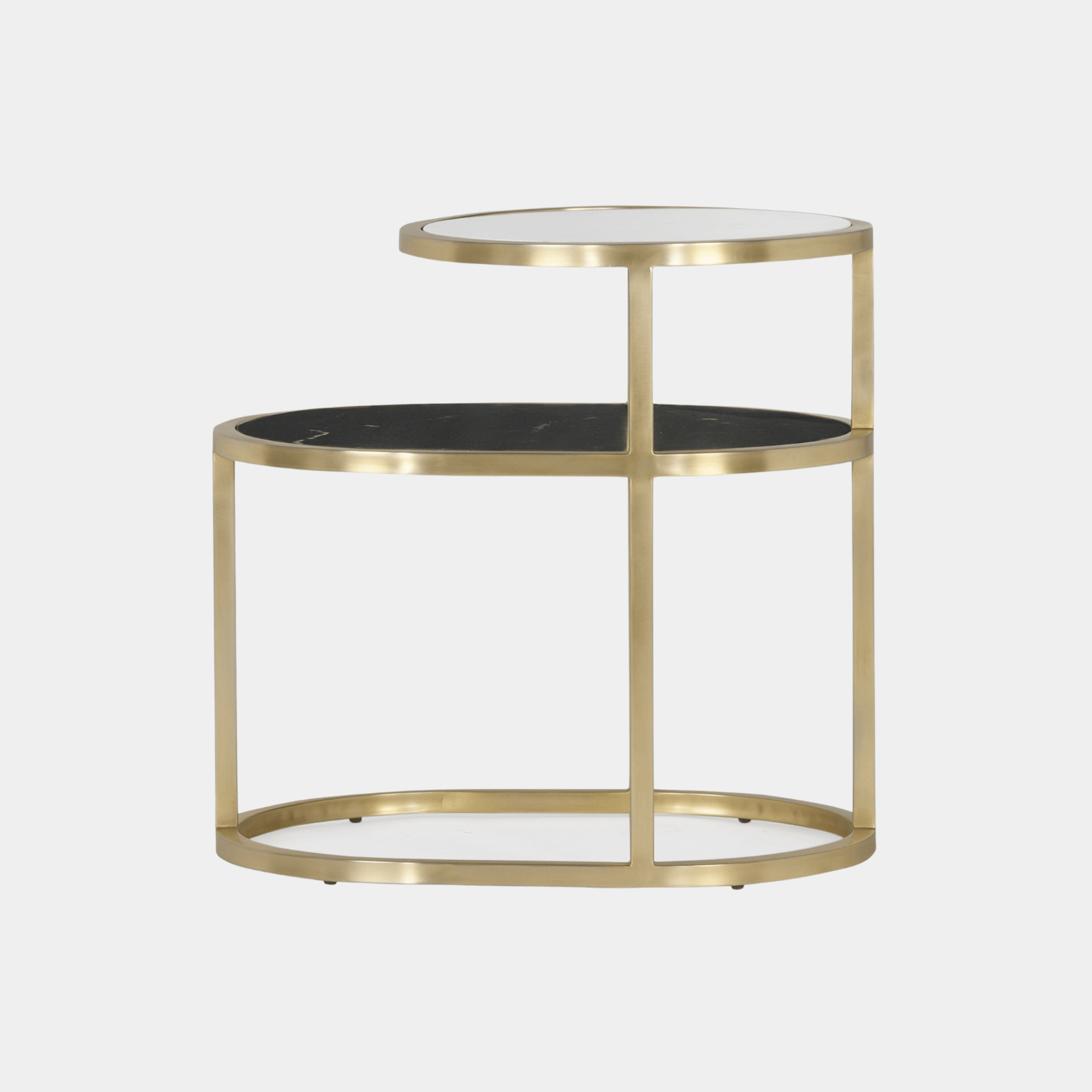 Ollie Side Table - Marble Lotus - Ollie Side Table | Oval Side Table