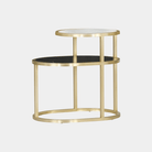 Ollie Side Table - Marble Lotus - Cylinder Side Table