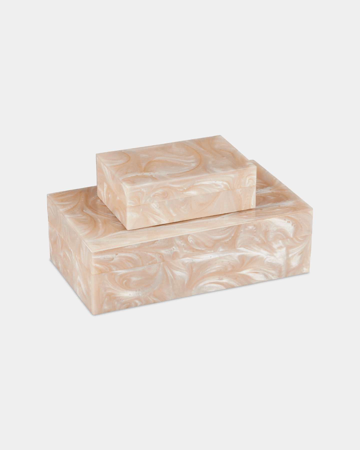 Perlas Swirl Box Set of 2 - Marble Lotus - Perlas Swirl Box Set of 2