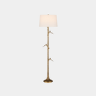 Piaf Brass Floor Lamp - Marble Lotus - Piaf Brass Floor Lamp