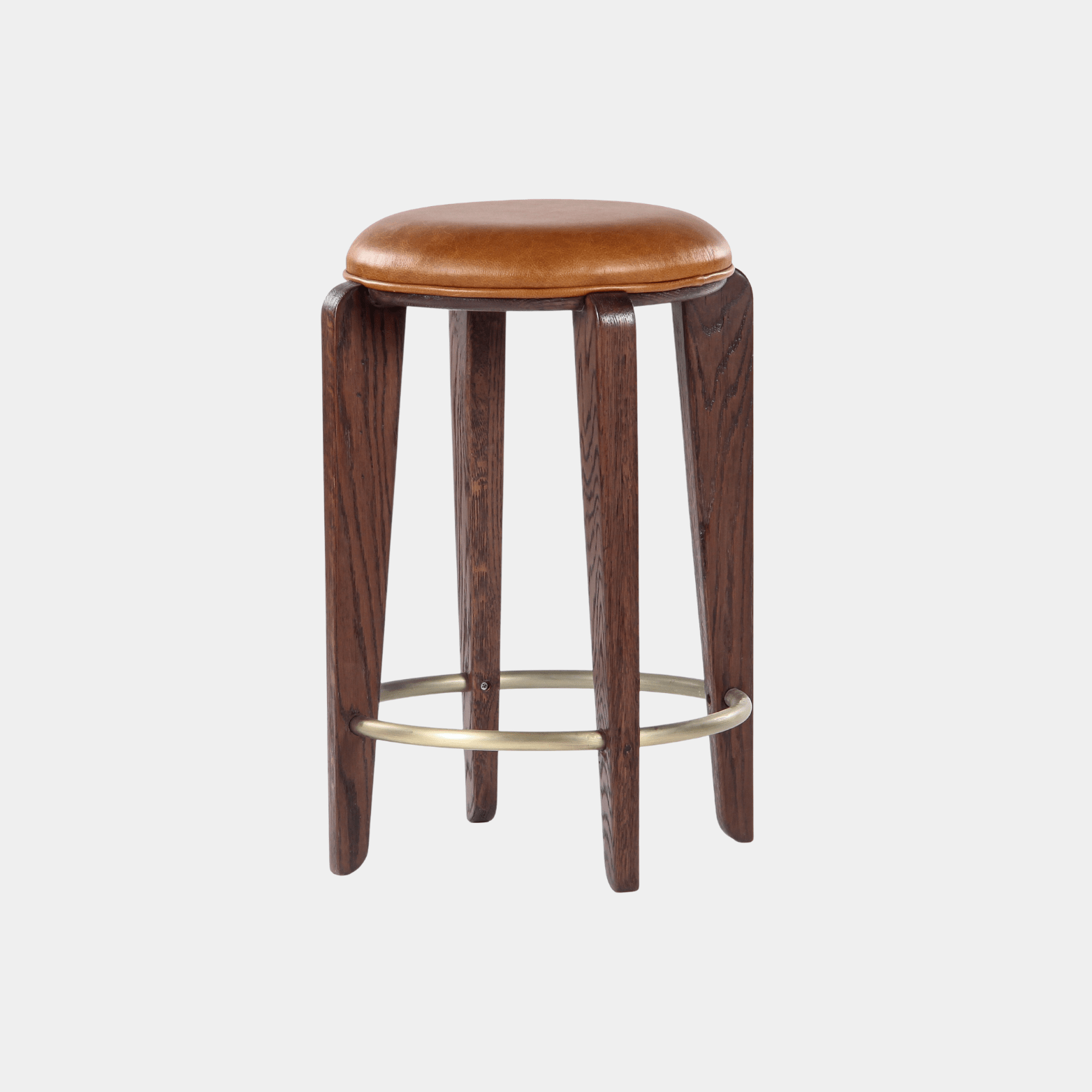 Quattro Counter Stool - Brown - Marble Lotus - Quattro Counter Stool in Brown