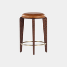 Quattro Counter Stool - Brown - Marble Lotus - Quattro Counter Stool in Brown