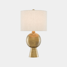 Rami Brass Table Lamp - Marble Lotus - Rami Brass Table Lamp