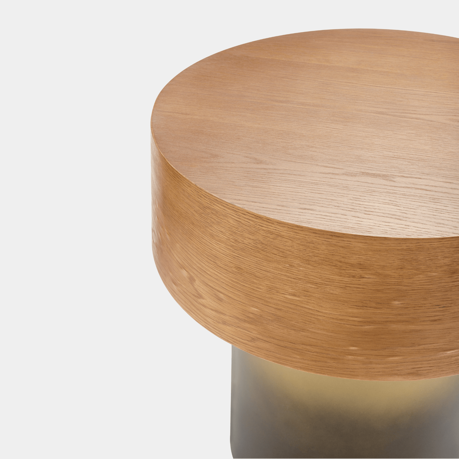 Russula Gold Oak Side Table - Marble Lotus - Russula Gold Oak Side Table