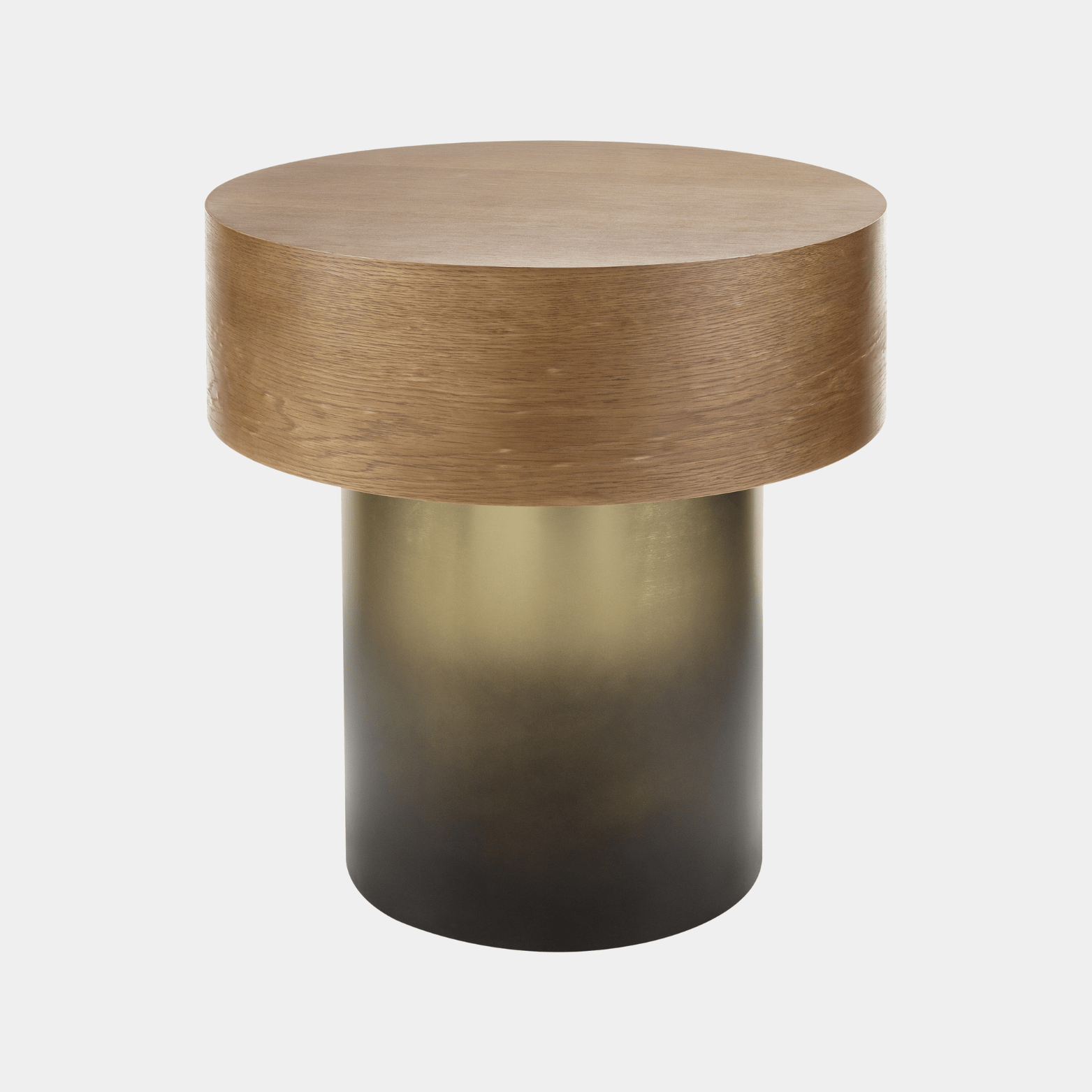 Russula Gold Oak Side Table - Marble Lotus - Russula Gold Oak Side Table