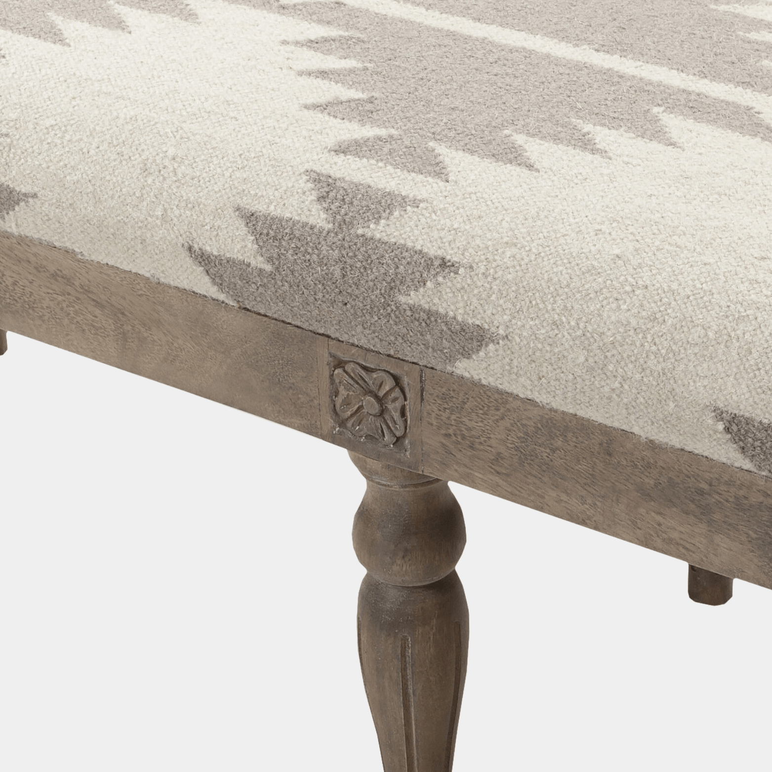 Sable Beige Woven Bench - Marble Lotus - Sable Beige Woven Bench