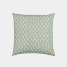 Sage Green Block Print Pillow - Marble Lotus - Sage Green Block Print Pillow