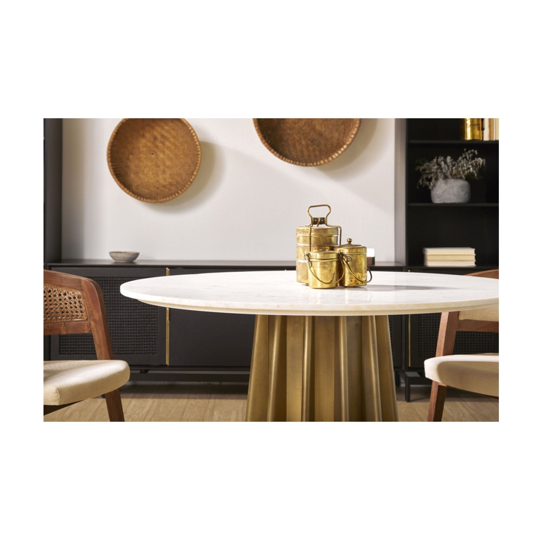 Shorefront Dining Table - Marble Lotus - Shorefront Dining Table