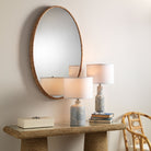 Sparrow Braided Oval Mirror - Marble Lotus - Braided Oval Mirror