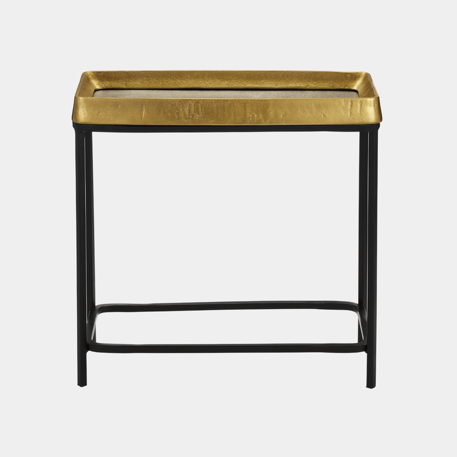 Tanay Brass Side Table - Marble Lotus - Tanay Brass Side Table