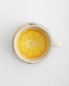 Tea Cup and Saucer Large Lemon - Marble Lotus - Tea Cup and Saucer Large Lemon Design