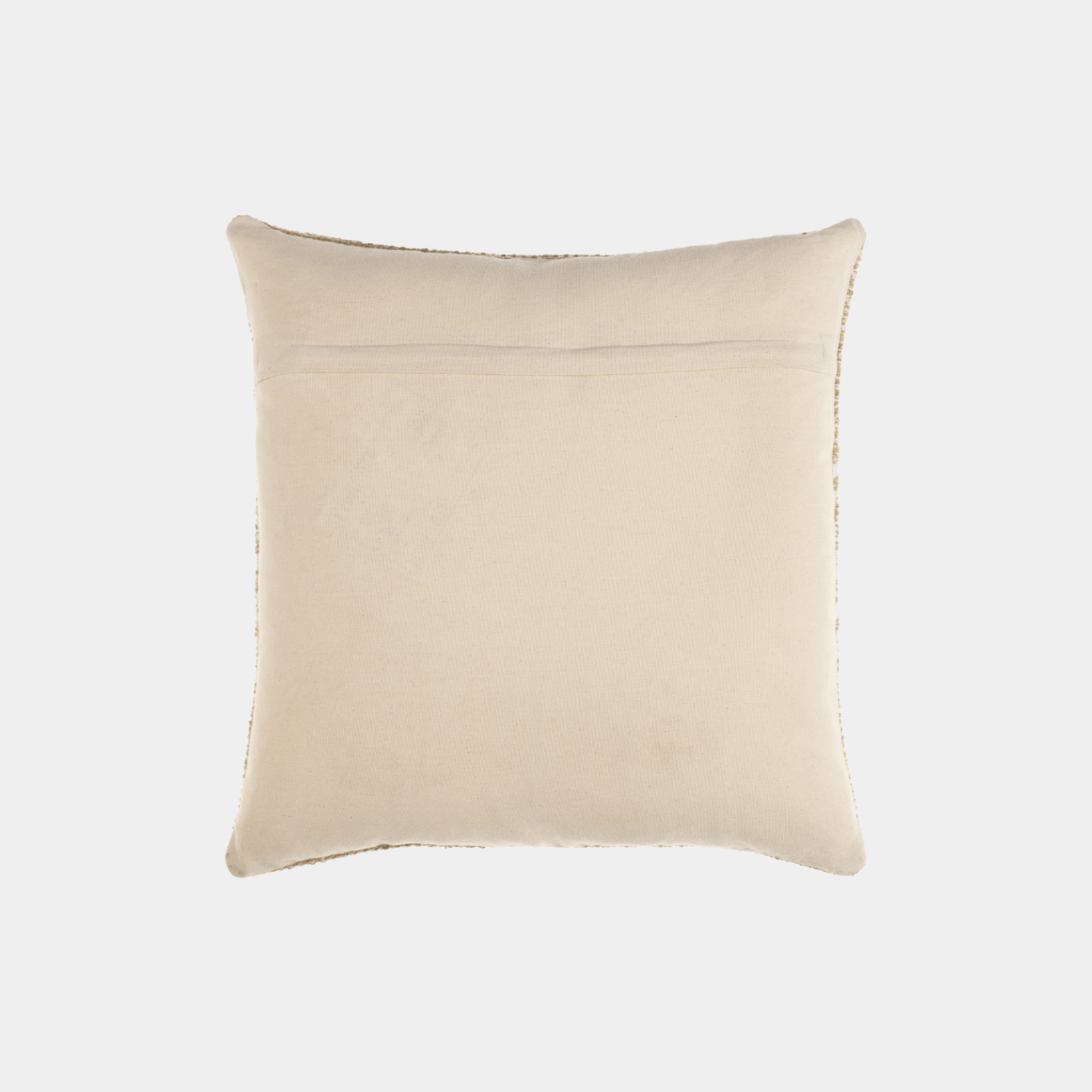 Textured Khaki Handwoven Pure Cotton Pillow - Marble Lotus - Textured Khaki Handwoven Pure Cotton Pillow