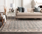 Theodora Brown Handmade Rug - Marble Lotus - Theodara Brown Handmade Rug