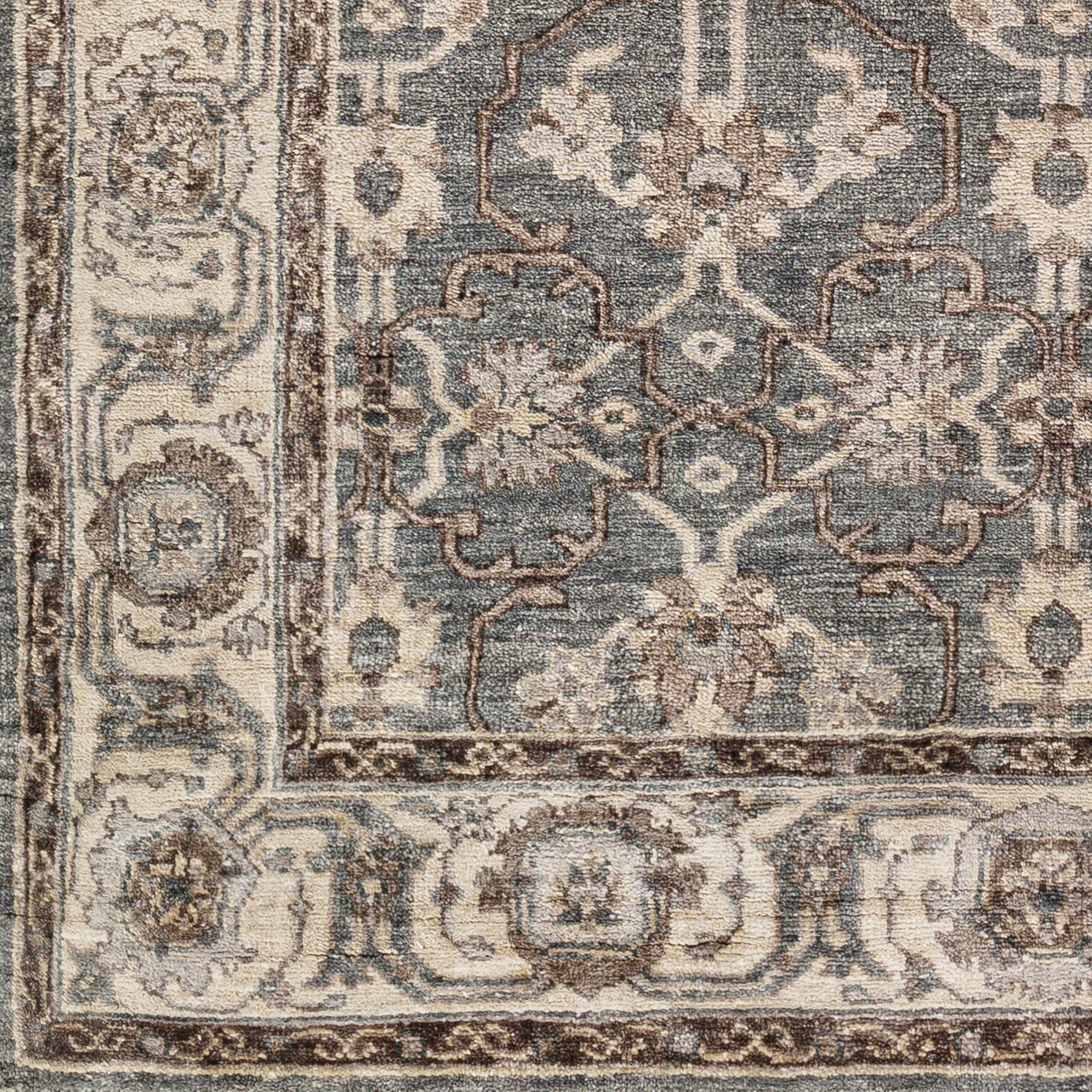 Theodara Brown Handmade Rug