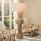 Totem Brown Floor Lamp - Marble Lotus - Totem Brown Floor Lamp