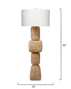 Totem Brown Floor Lamp - Marble Lotus - Totem Brown Floor Lamp