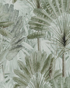 TRAVELLER'S PALM Neutral Wallpaper - Marble Lotus - Travellers Palm Neutral Design