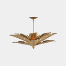 Tropical Gold Semi - Flush Mount - Marble Lotus - Tropical Gold Semi - Flush Mount