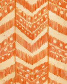 TURKISH IKAT Tangerine - Marble Lotus - Turkish Ikat Orange Wallpaper