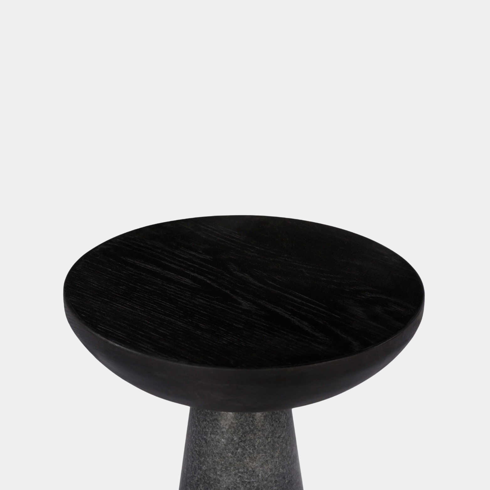 Twin Drink Table - Black - Marble Lotus - Twin Drink Table Black