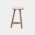 Twist Counter Stool - Brown - Marble Lotus - Twist Counter Stool