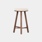 Twist Counter Stool - Brown - Marble Lotus - Twist Counter Stool