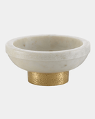 Valor Small White Marble Bowl - Marble Lotus - Valor Small White Marble Bowl