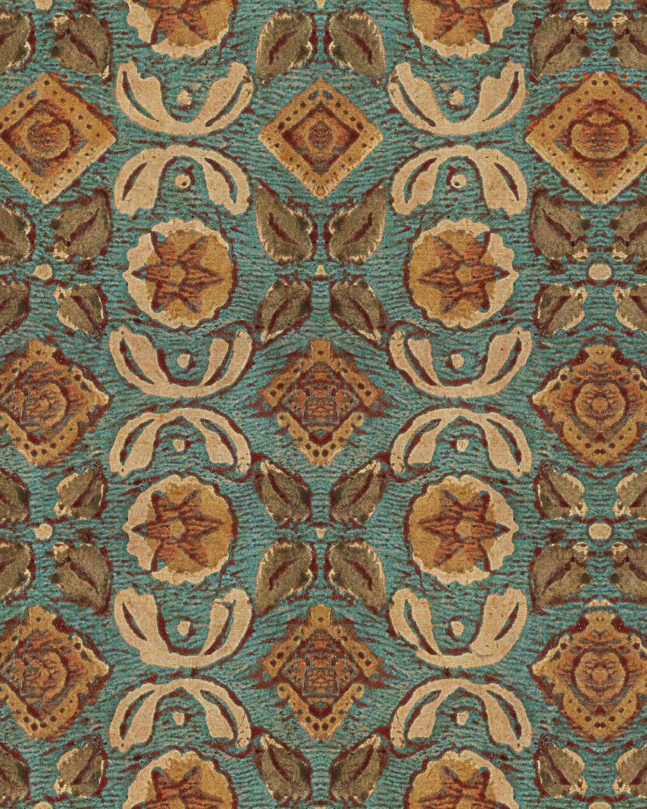 VARANASI Topaz - Marble Lotus - Varanasi Topaz Wallpaper