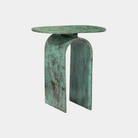 Vault Side Table - Marble Lotus - Vault Side Table