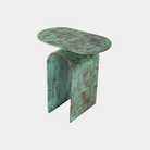 Vault Side Table - Marble Lotus - Vault Side Table