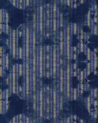 WASHED SHIBORI Indigo Wallpaper - Marble Lotus - Washed Shibori Dark Blue Wallpaper