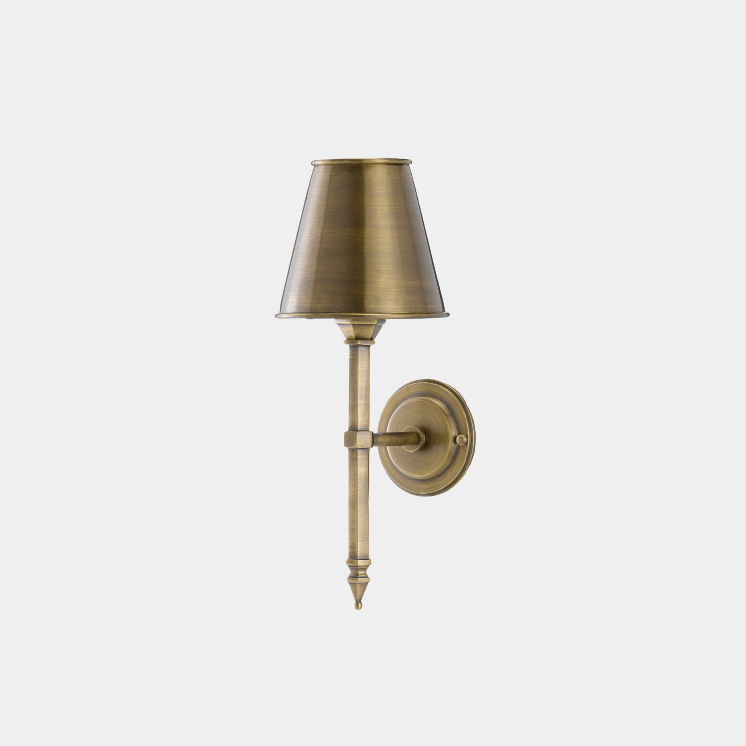 Wollaton Brass Wall Sconce - Marble Lotus - Wollaton Brass Wall Sconce