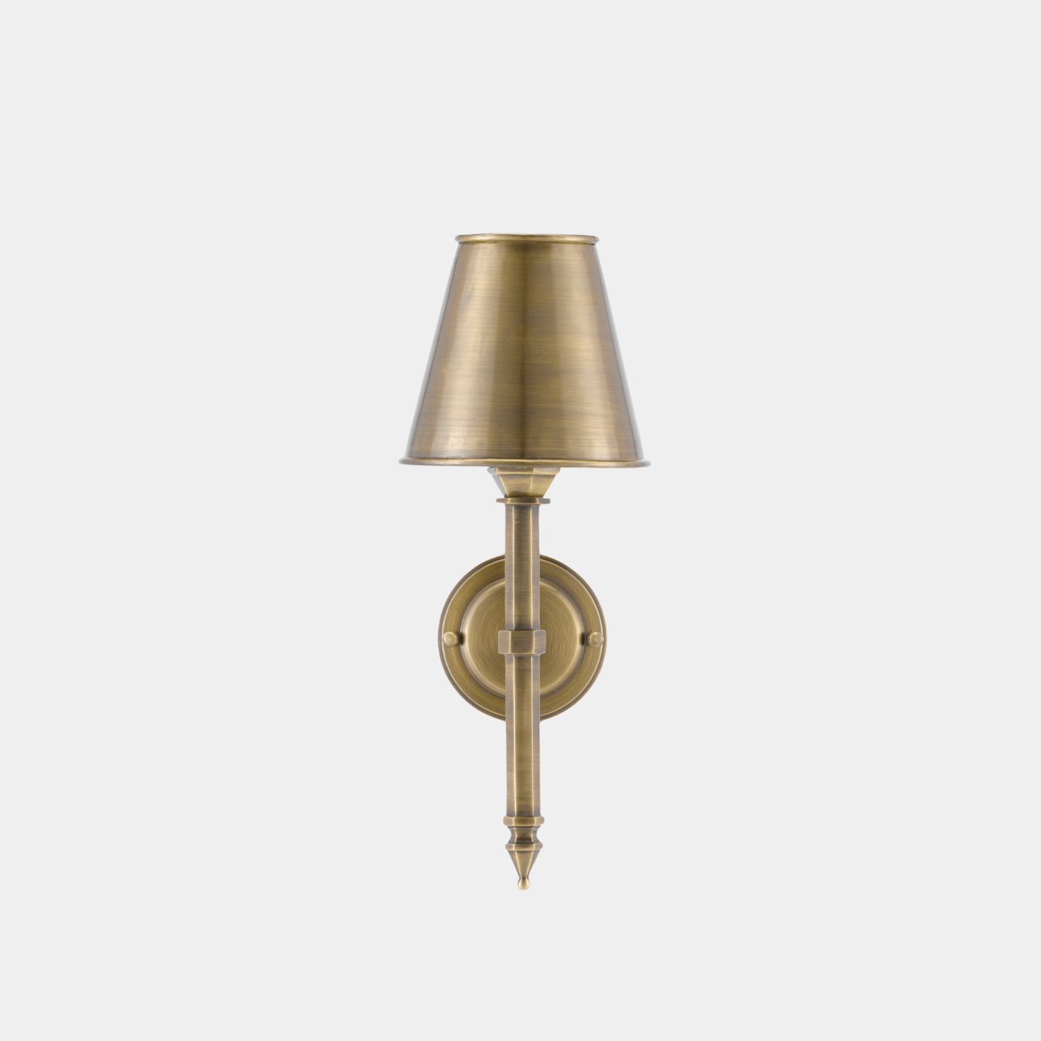 Wollaton Brass Wall Sconce - Marble Lotus - Wollaton Brass Wall Sconce