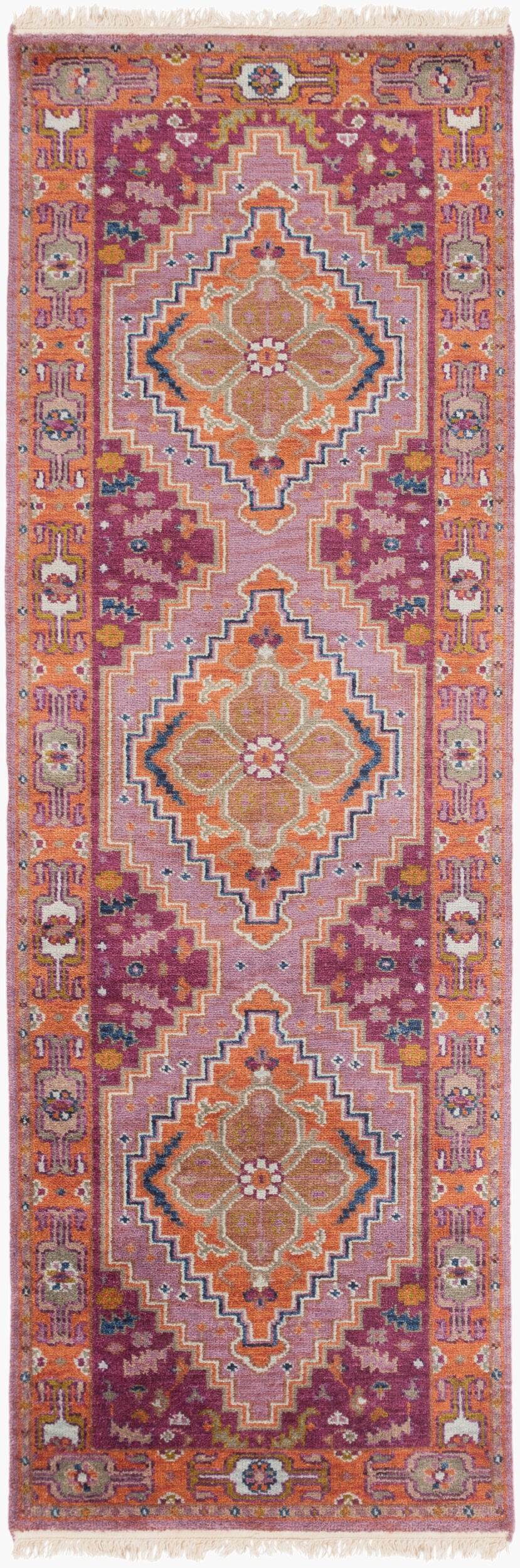 Zeus Plum Handmade Rug