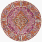 Zeus Plum Handmade Rug - Marble Lotus - Zeus Plum Handmade Rug