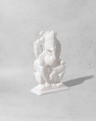 Marble Ganesha Statue - Marble Lotus - Elevate your space with this divine Marble Ganesha Idol. Order Now