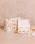 Marble Inlay Jewelry Box - Marble Lotus - 2 Marble Inlay Box