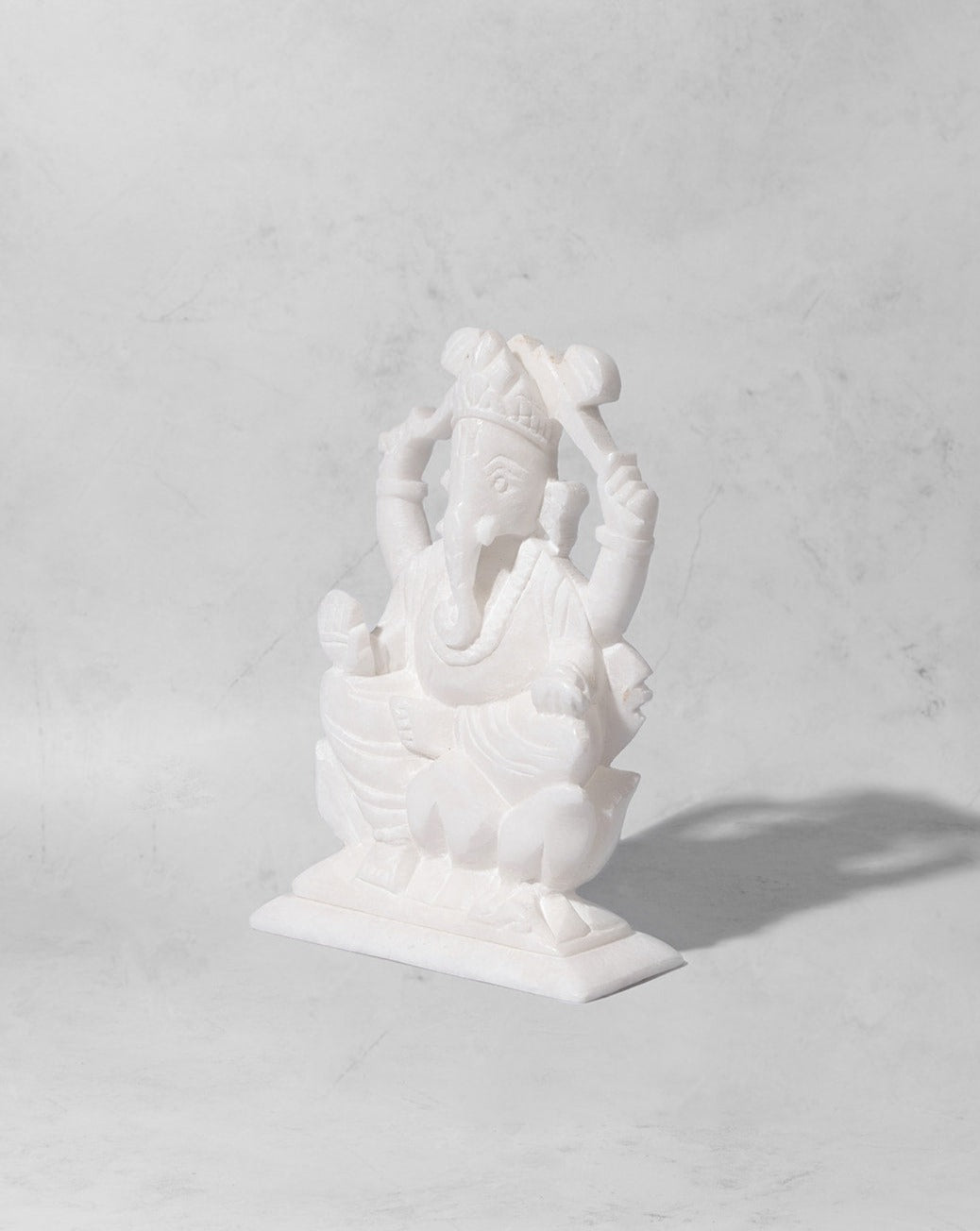 Buy Online White Marble Ganesha Statue Figurine Sculpture